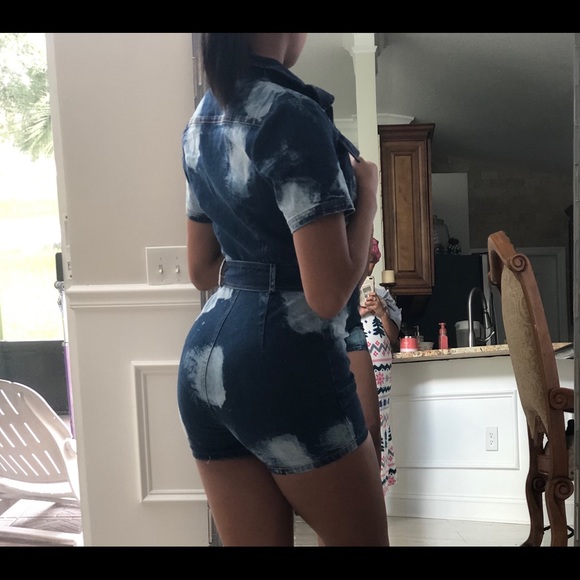 Short jean jumpsuit - Picture 6 of 6